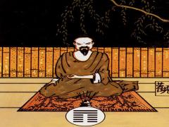 二十、〇ＸＸＸ〇 〇-山泽损卦。推车掉耳。