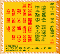 观音灵签 第三一签: 佛印会东坡