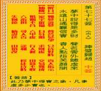 观音灵签 第七七签: 捧璧归赵