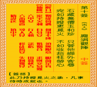 观音灵签 第十签: 庞涓观阵