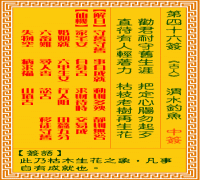 观音灵签 第四六签: 渭水钓鱼